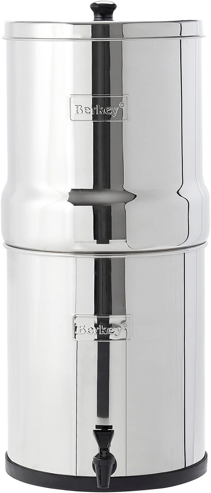 Big Berkey Gravity-Fed Stainless Steel Countertop Water Filter System 2.25 Gallon with 2 Authentic Black Berkey Elements BB9-2 Filters