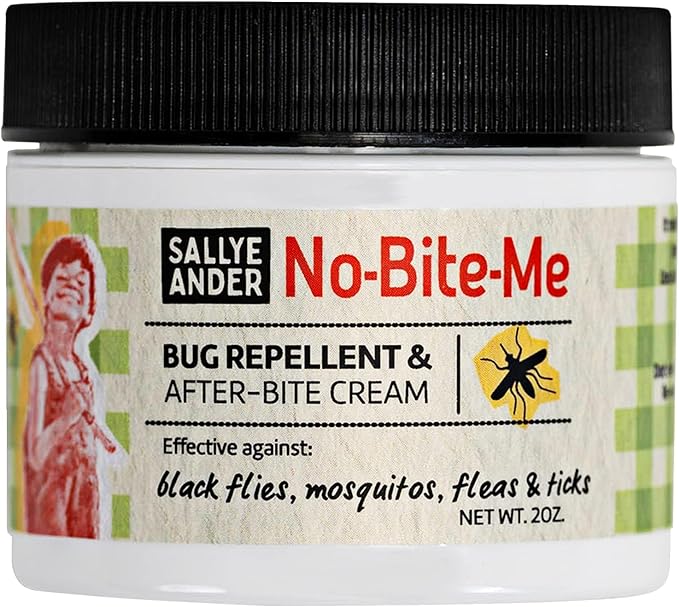 Sallye Ander No-Bite-Me - Repels Mosquitoes, Fleas, and Ticks - 2 oz - Organic Bug Repellent for Skin