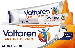 Voltaren Arthritis Pain Gel for Powerful Topical Arthritis Pain Relief - NEW Easy Open Cap - 100 g Tube And 20 g Travel Size Tube