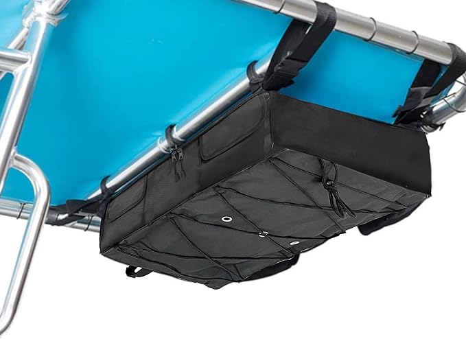 T-Top storage bag, Personal flotation device storage bag, 600D Oxford fabric Personal flotation device storage bag, suitable for most T-shaped boats, Bimini tops and pontoon tops (excluding Personal flotation device)