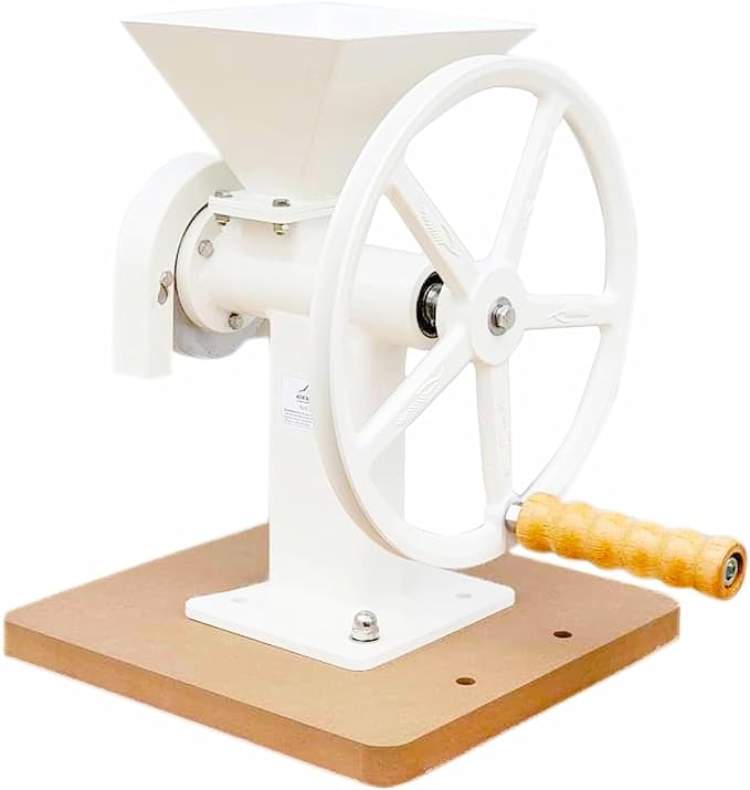 Mountain Essentials Manual Hand Grain Mill With Steel Disc, High Hopper Grain Grinder For Flour Dry Household Cereals Herbs Corn Kitchen Spices Coffee Bean Wheat Grinder, Grain Mill Grinder For Home