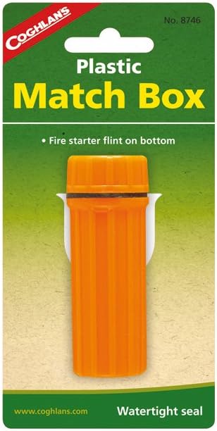 Coghlan's Plastic Match Box Orange Small