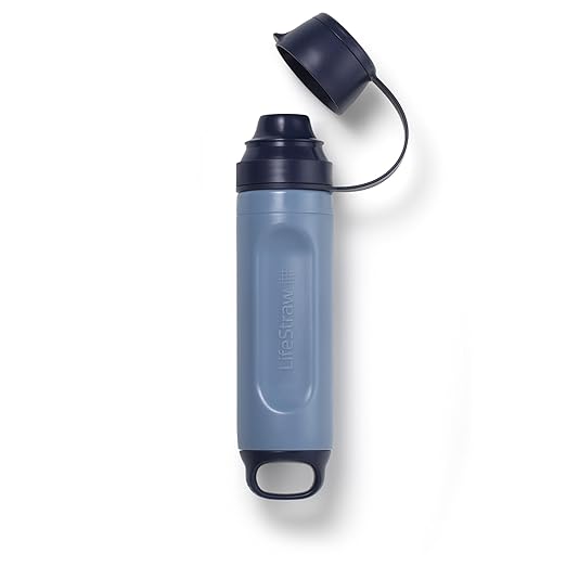 LifeStraw Peak Series – Solo Personal Water Filter for Hiking, Camping, Travel, Survival and Emergency preparedness. Removes Bacteria, parasites and microplastics.
