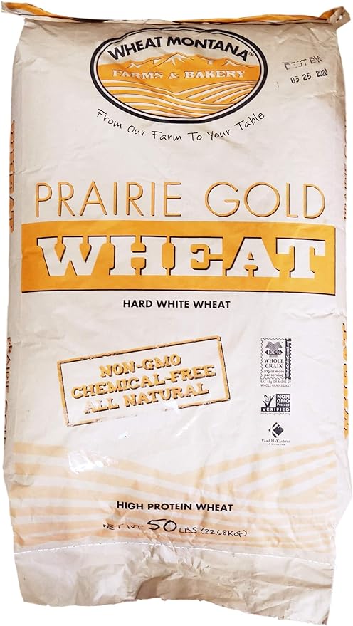 Wheat Montana - Prairie Gold Wheat Berries - 1 pack - 50lb bag