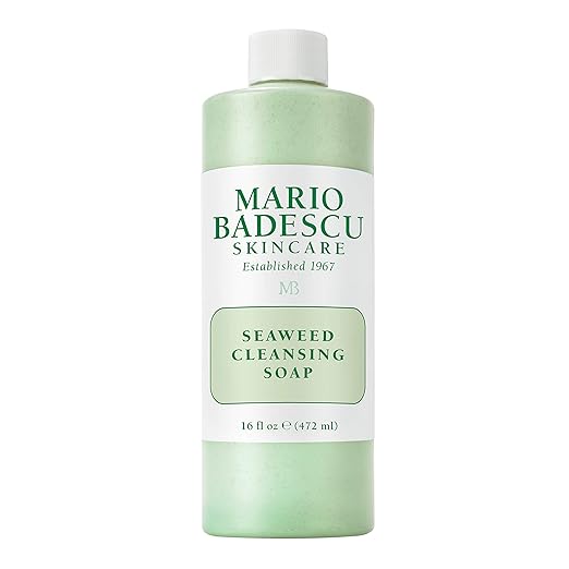 Mario Badescu Seaweed Cleansing Soap for All Skin Types |Creamy Cleanser that Gently Exfoliates |Formulated with Seaweed Grains & Bladderwrack Extract