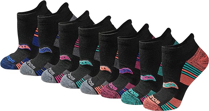 Saucony womens 8/16 Pairs Performance Heel Tab Athletic Socks